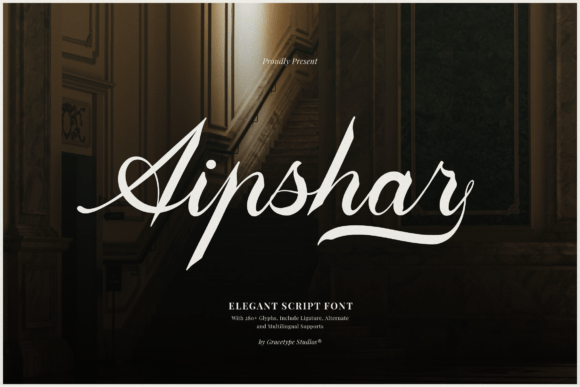 Aipshar: The Elegant Script Font for Editorial Design