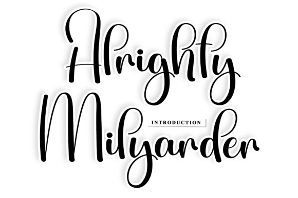 Alrighty Milyarder: A Script Font for Bold Campaigns