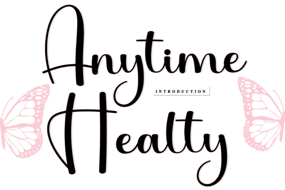 Anytime Healty Font for Small Business Branding