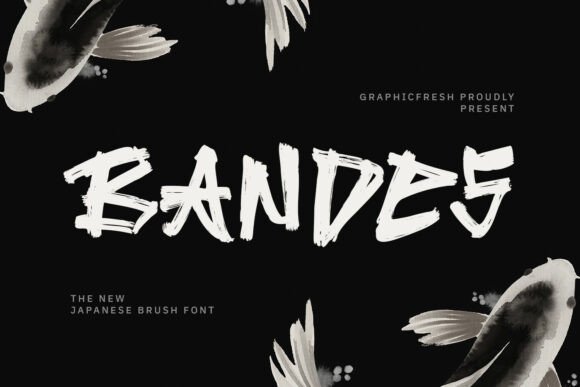 Bandes: A Bold Japanese Brush Typeface for Modern Brands
