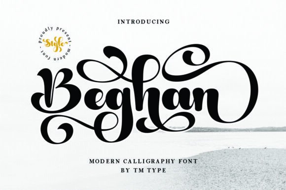 Beghan: A Script Font for Elegant Branding