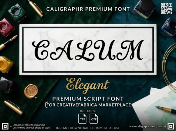 Calum: A Premium Script Font for Branding
