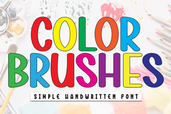 Color Brushes: A Handwritten Font for Branding