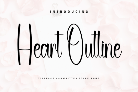 Heart Outline: A Handwritten Font for Branding