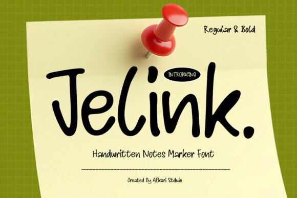 Jelink: A Handwritten Font for Digital Design