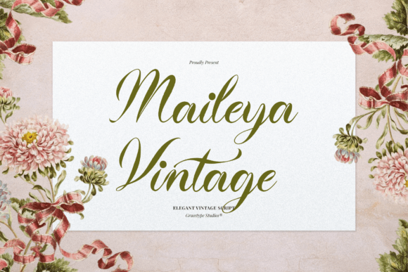 Maileya Vintage: A Nostalgic Script Font for Makers