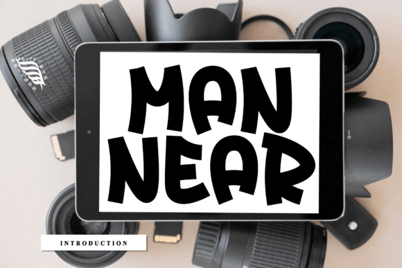 Man Near: A Rhythmic Script Font for Editorial Design