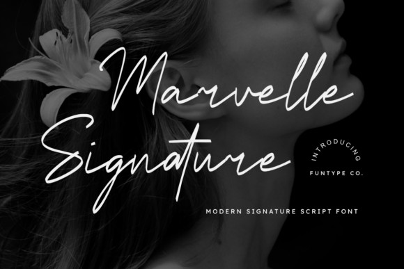 Marvelle Signature: A Bold Script Font for Web Design