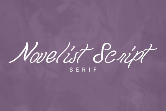 Novelist: A Premium Script Font for Makers