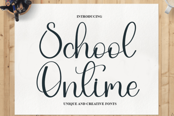 School Ontime: A Script Font for Elegant Campaigns