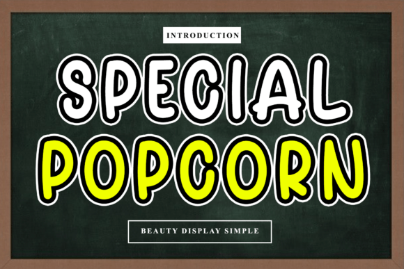 Special Popcorn: A Rhythmic Script Font for Web Design