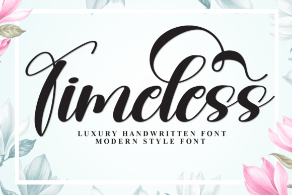 Timeless: A Handwritten Display Font for Editorial Charm