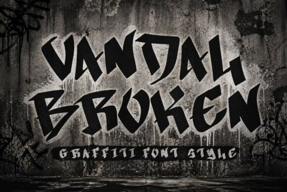 Vandal Broken: The Graffiti Typeface for Bold Branding