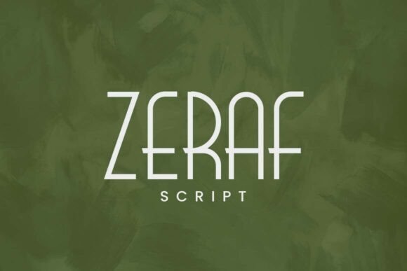 Zeraf: A Modern Script Font for Digital Campaigns